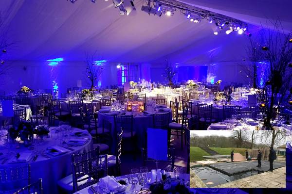 Classic party style, Built over a swimming pool, seen in inset photo
