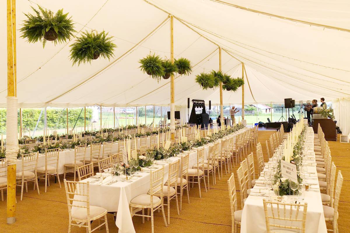Wedding marquee 2020s style