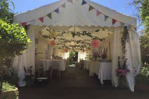 Inside, the marquee was surprisingly roomy