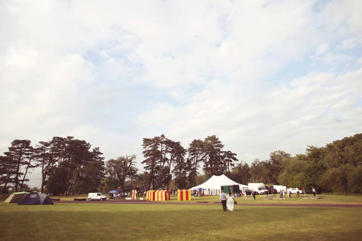 Festival style marquee setup