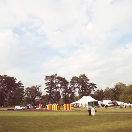 Festival style marquee setup