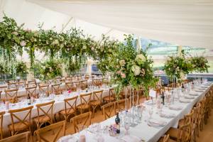 Luxury wedding marquee