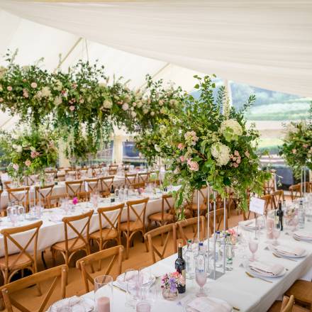Luxury wedding marquee