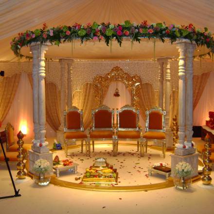 Mandap in golden light