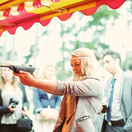Fairground shooting arcade