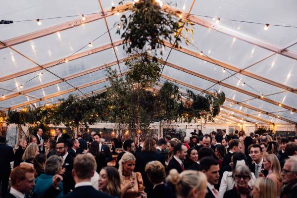 Large transparent marquee