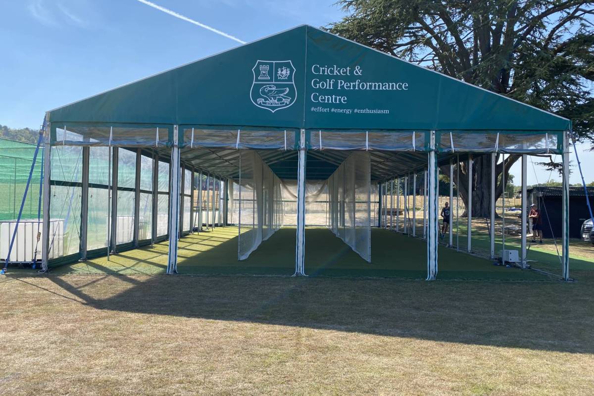 Custom cricket tent for school