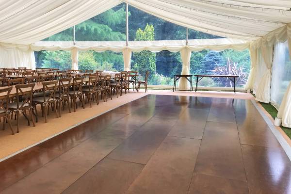 Wooden dance floor