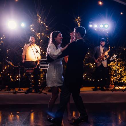 Bride and groom first dance