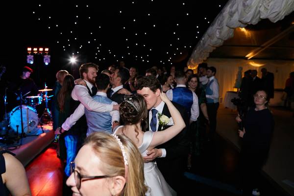 Dancing under a night sky lighting feature