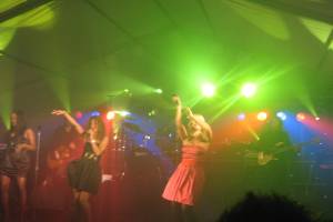 Sugababes performing at an Oxford ball back in the day