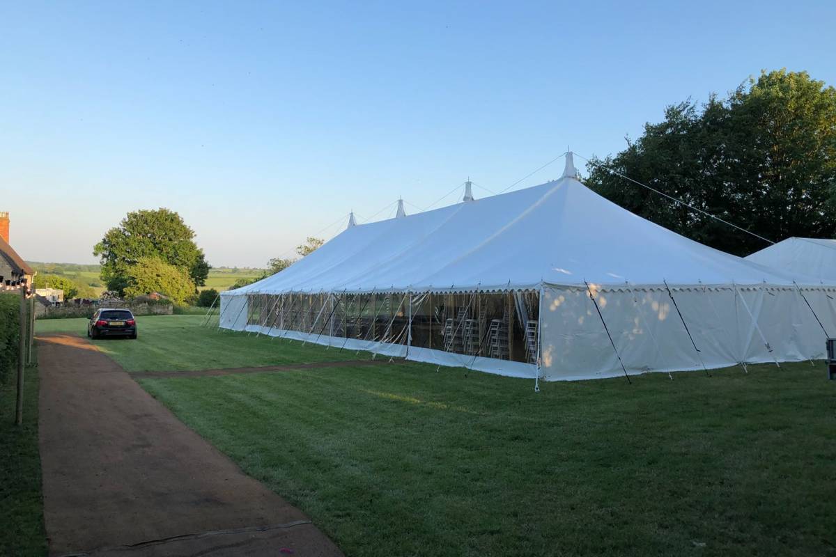 Exterior view of traditional tent