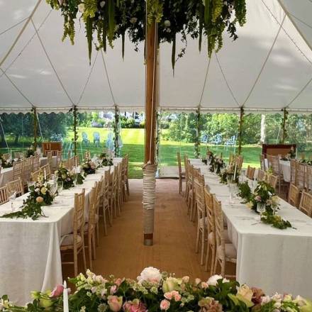 Traditional marquee interior