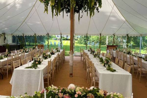 Traditional marquee interior