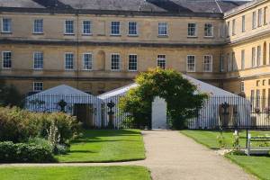 Temporary university classrooms during Covid