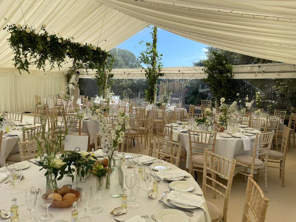 Furnished garden marquee