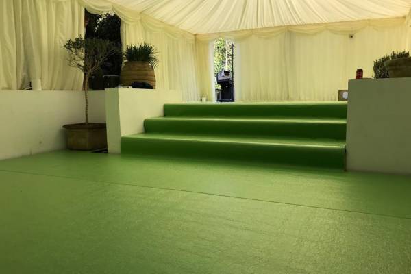 Green contract carpet