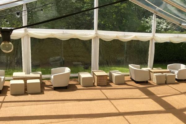 Sofas and low tables