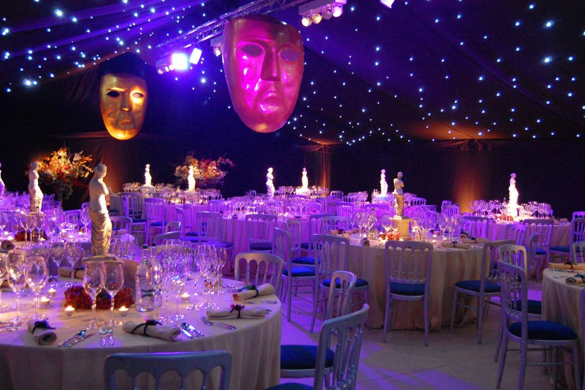 Venice themed dining marquee