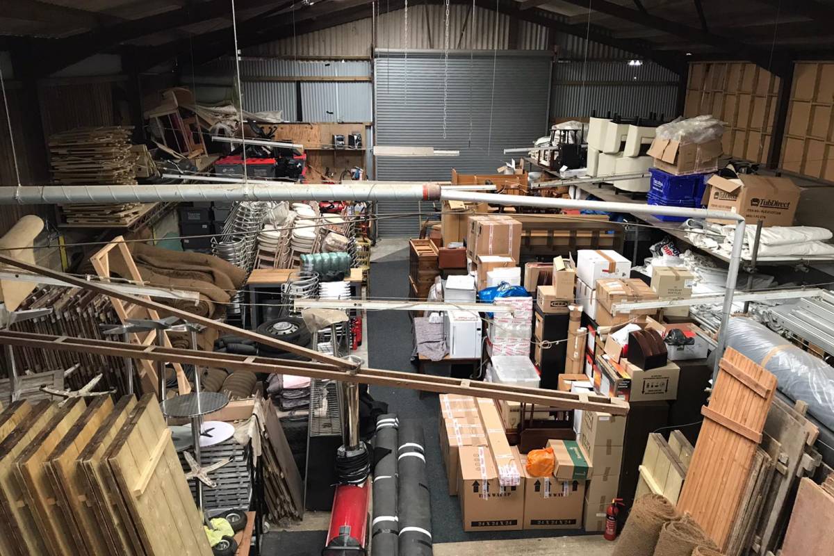 County Marquees warehouse