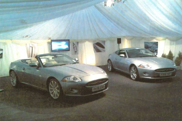 Temporary car showroom