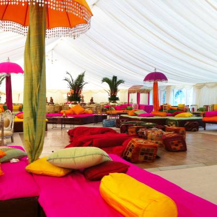 Colourful Indian wedding marquee - Rajasthani style