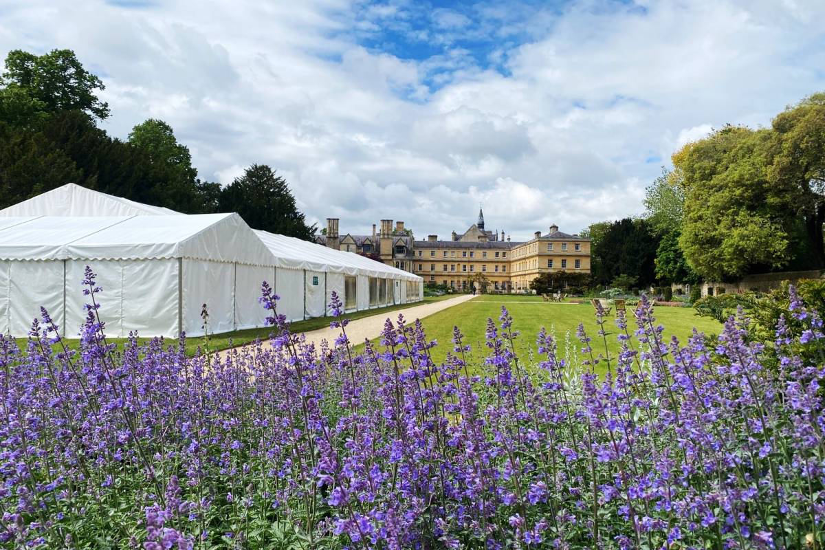 Large frame marquee for university graduation