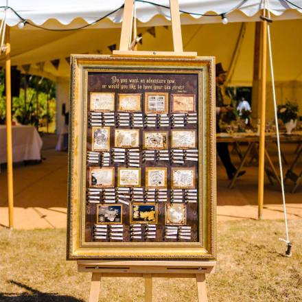 Table plan based on magical lands