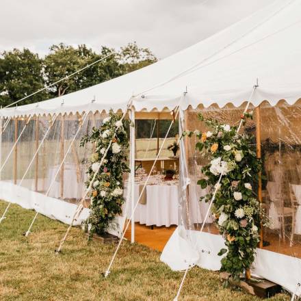 Pretty entrance to a small traditional tent